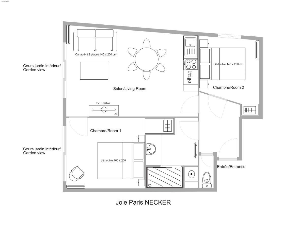 Joie Paris Bargue Appartement Buitenkant foto